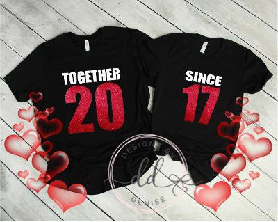 Together Since Couples Shirts