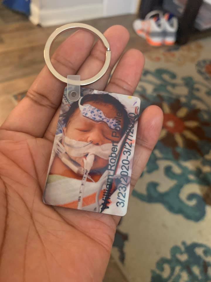 Double Sided Photo Keychain