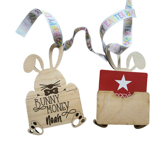 Bunny Money Basket Tag