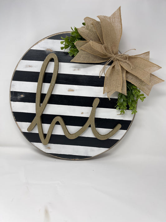 Striped Hi Door Hanger